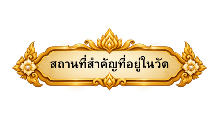 สถานที่สำคัญที่อยู๋ในวัด